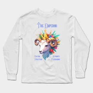 The Emperor Tarot Long Sleeve T-Shirt